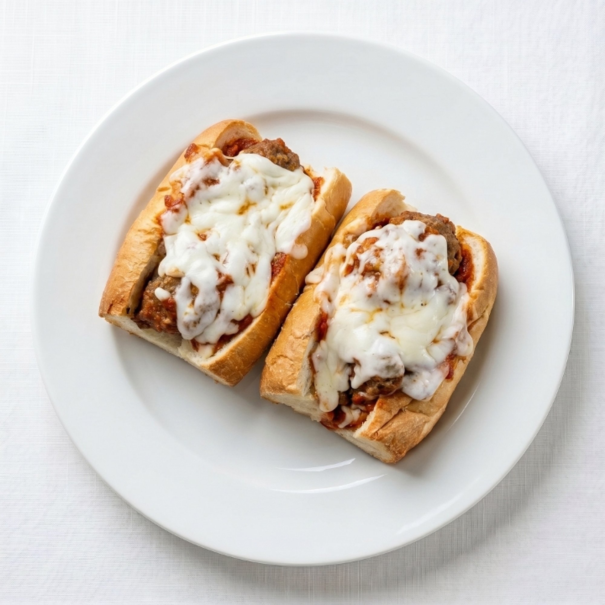 Homemade Meatball Parm Hero