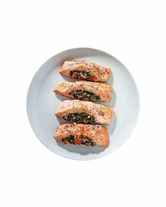 Stuffed Salmon Dinner