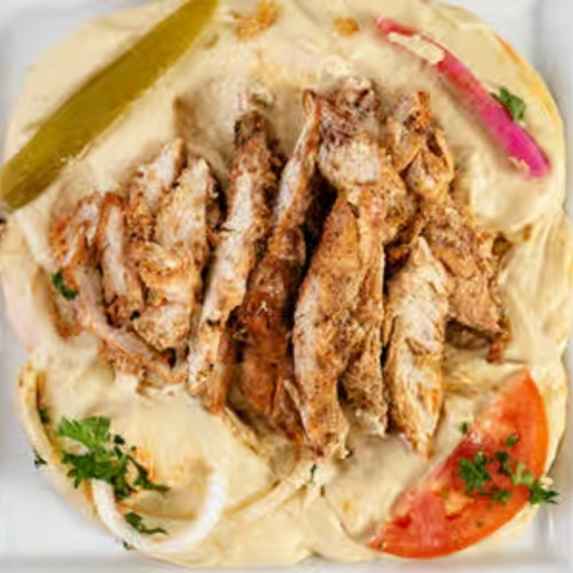 Hummus with Shawarma