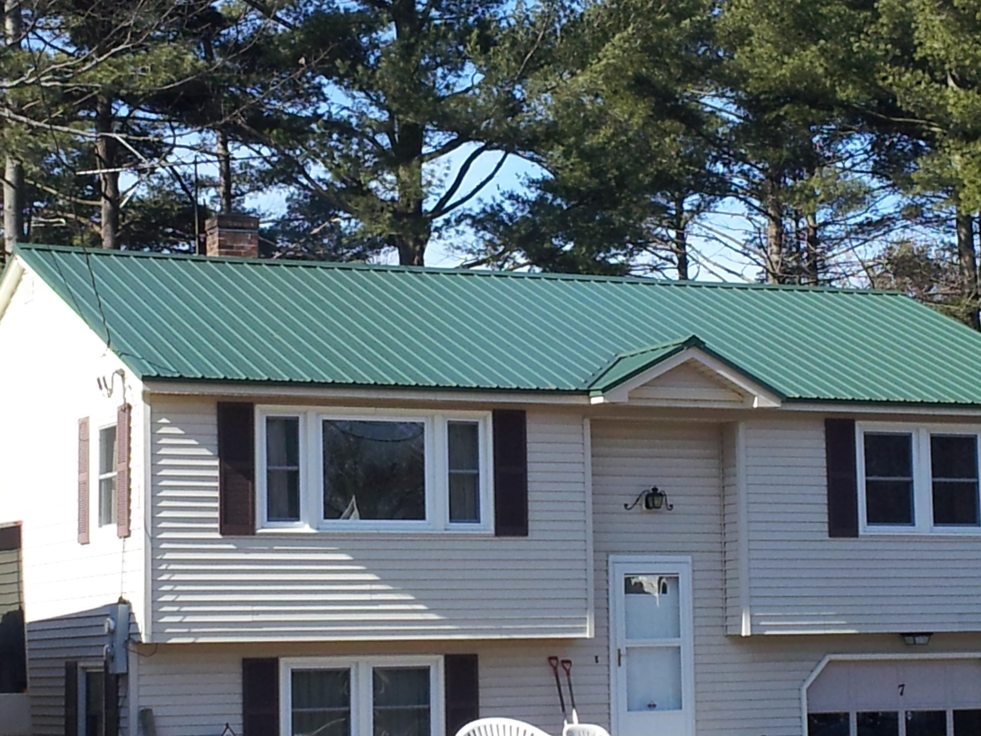 For this attractive split level,  we chose to utilize ABC Imperial Rib metal roofing. Complete lifetime paint warranty. 