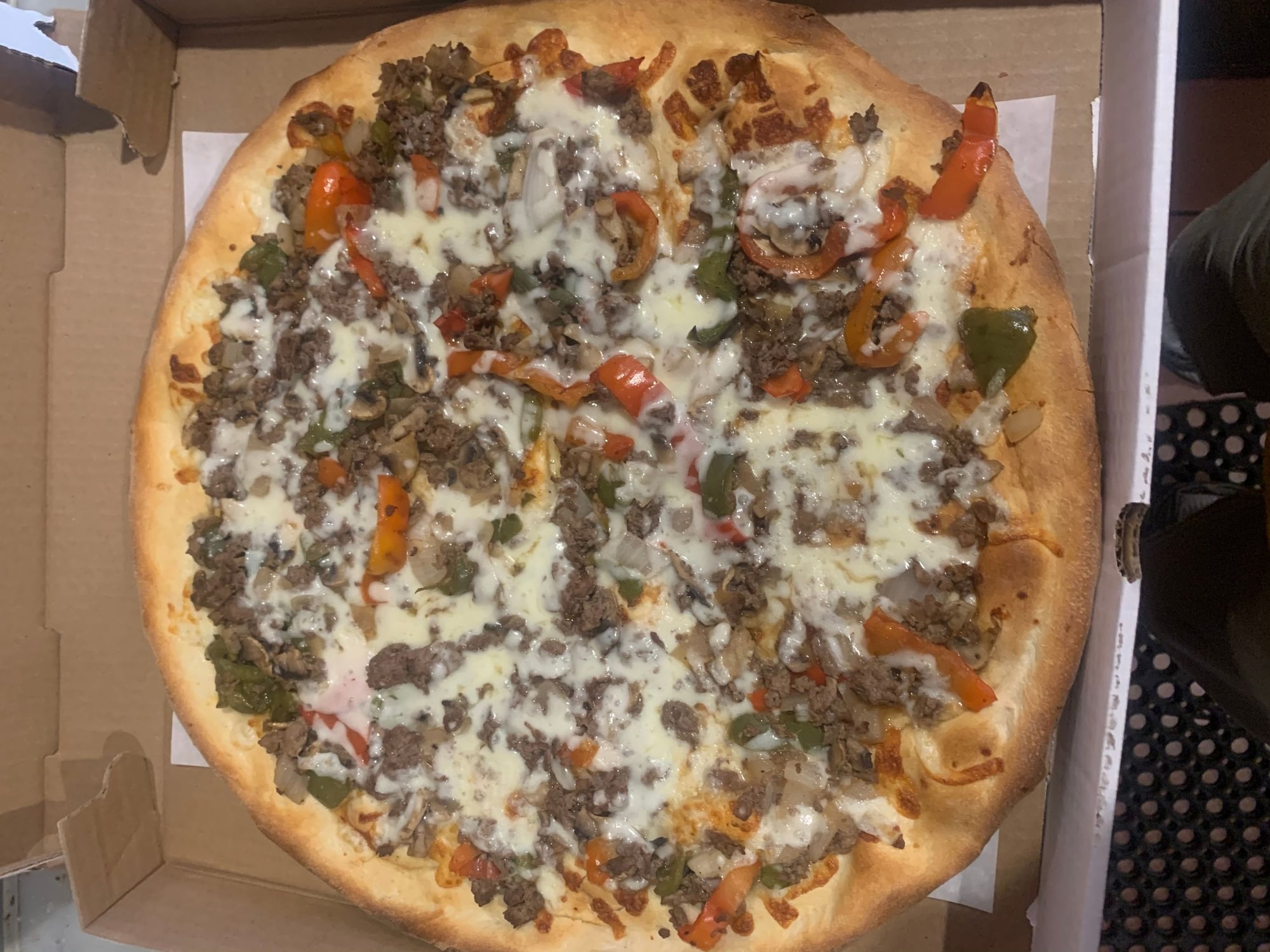 Philly Cheese Pizza