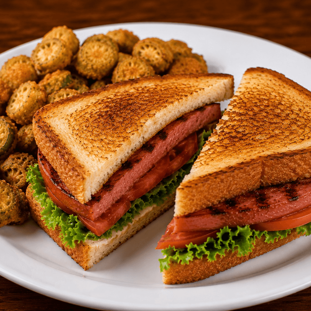 Fried Bologna Sandwich