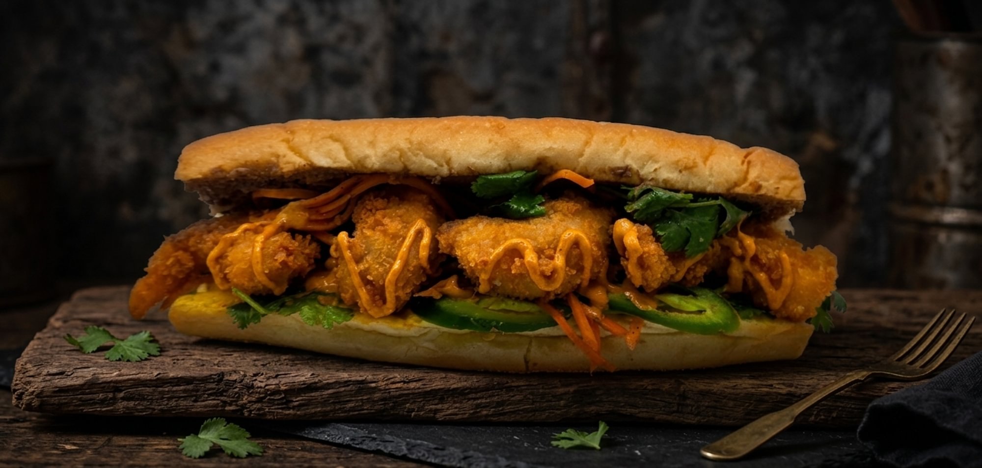 Fried Shrimp Banh Mi