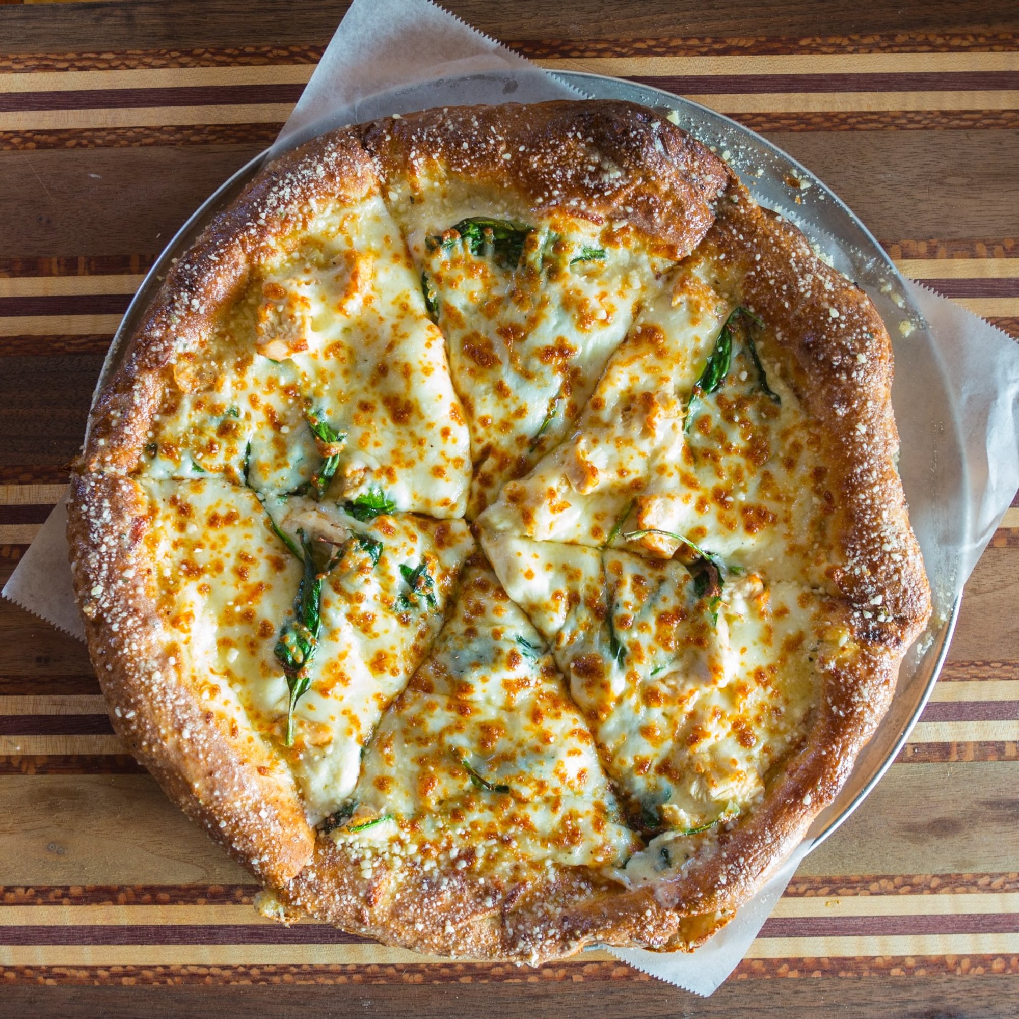 Chicken Alfredo Pizza