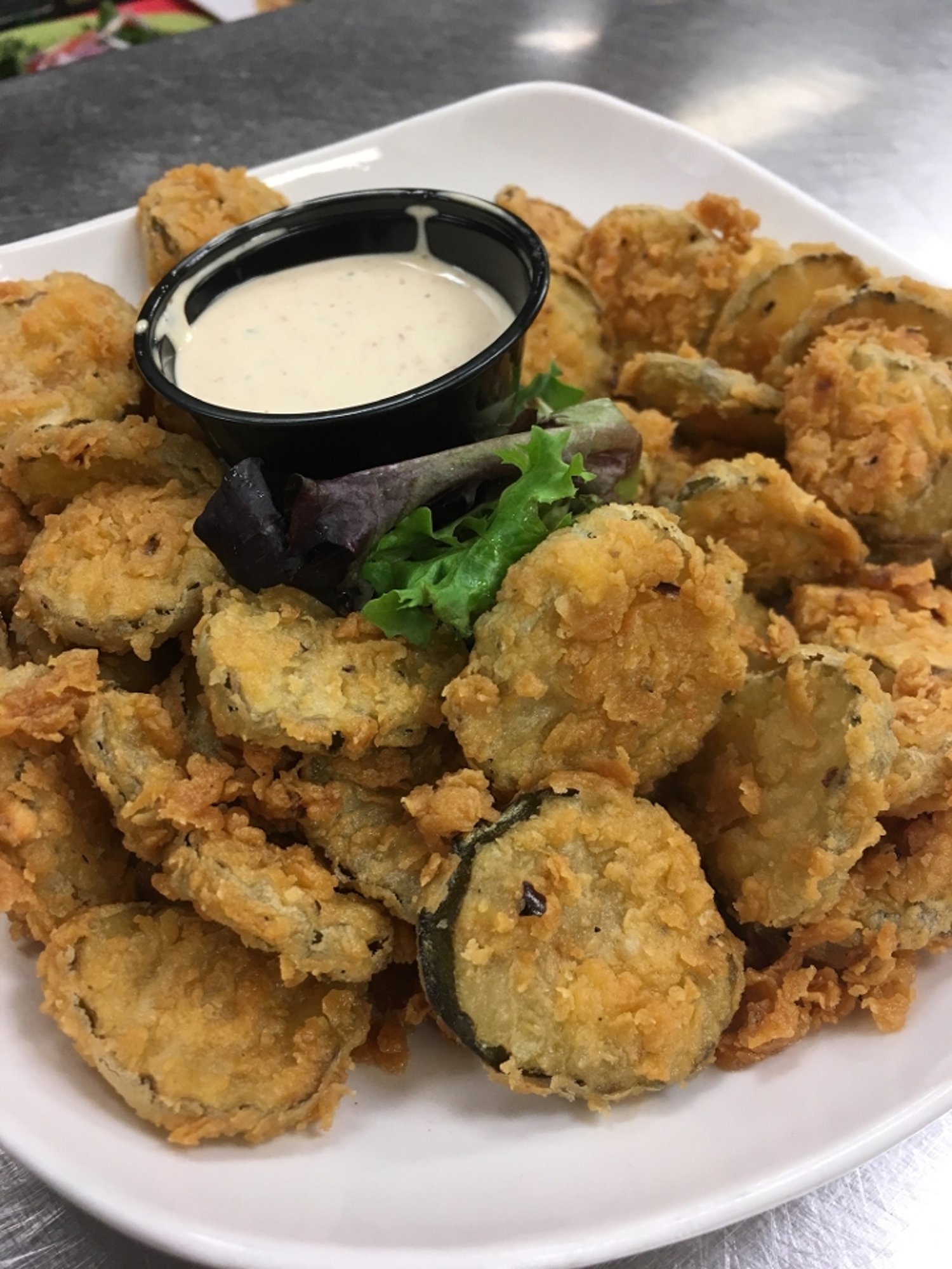 Buttermilk-Battered Pickle Chips
