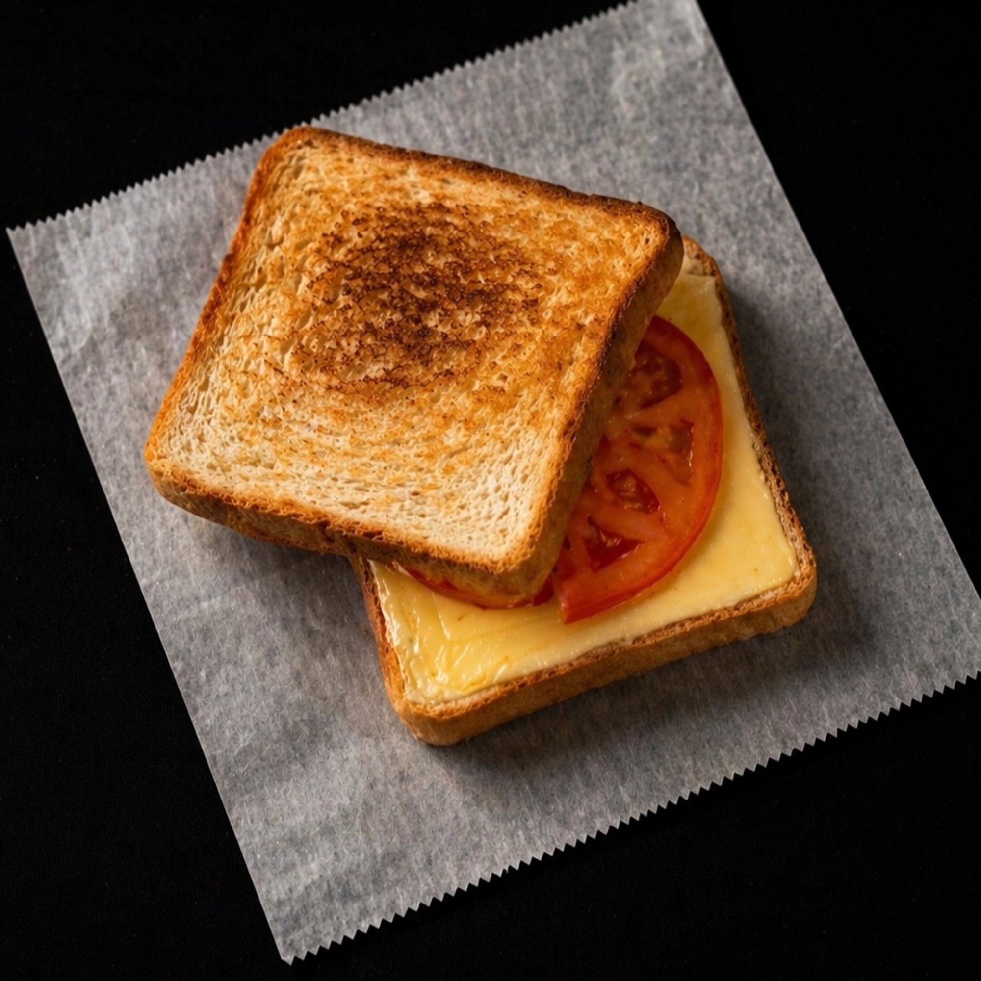 Grilled Cheese w/ Tomato Sandwich