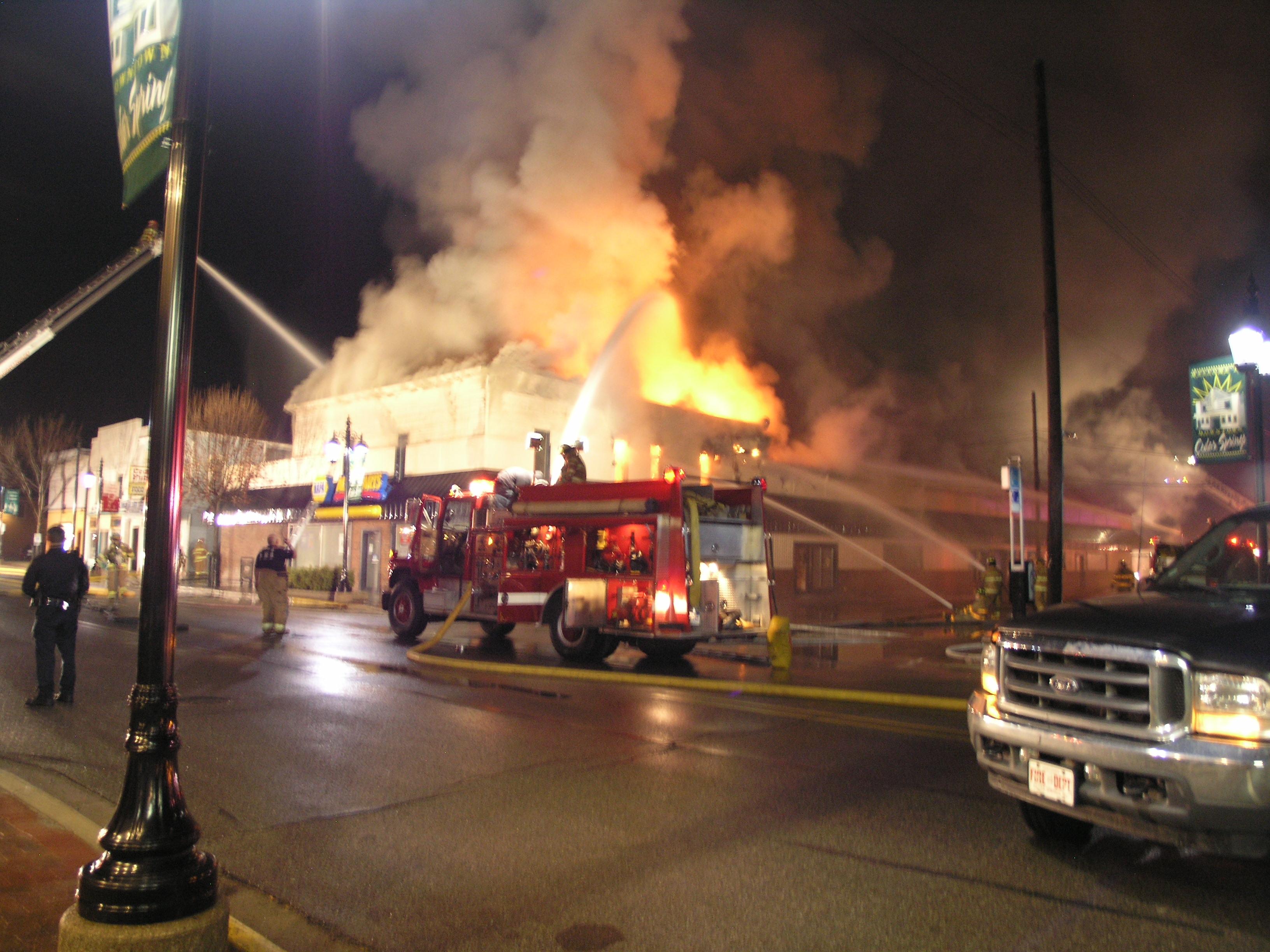 This fire burned my school to the ground....