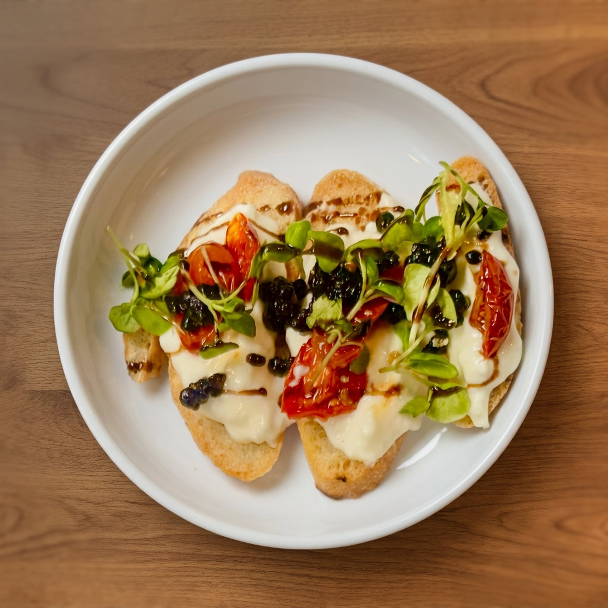 Caprese Burrata Crostini