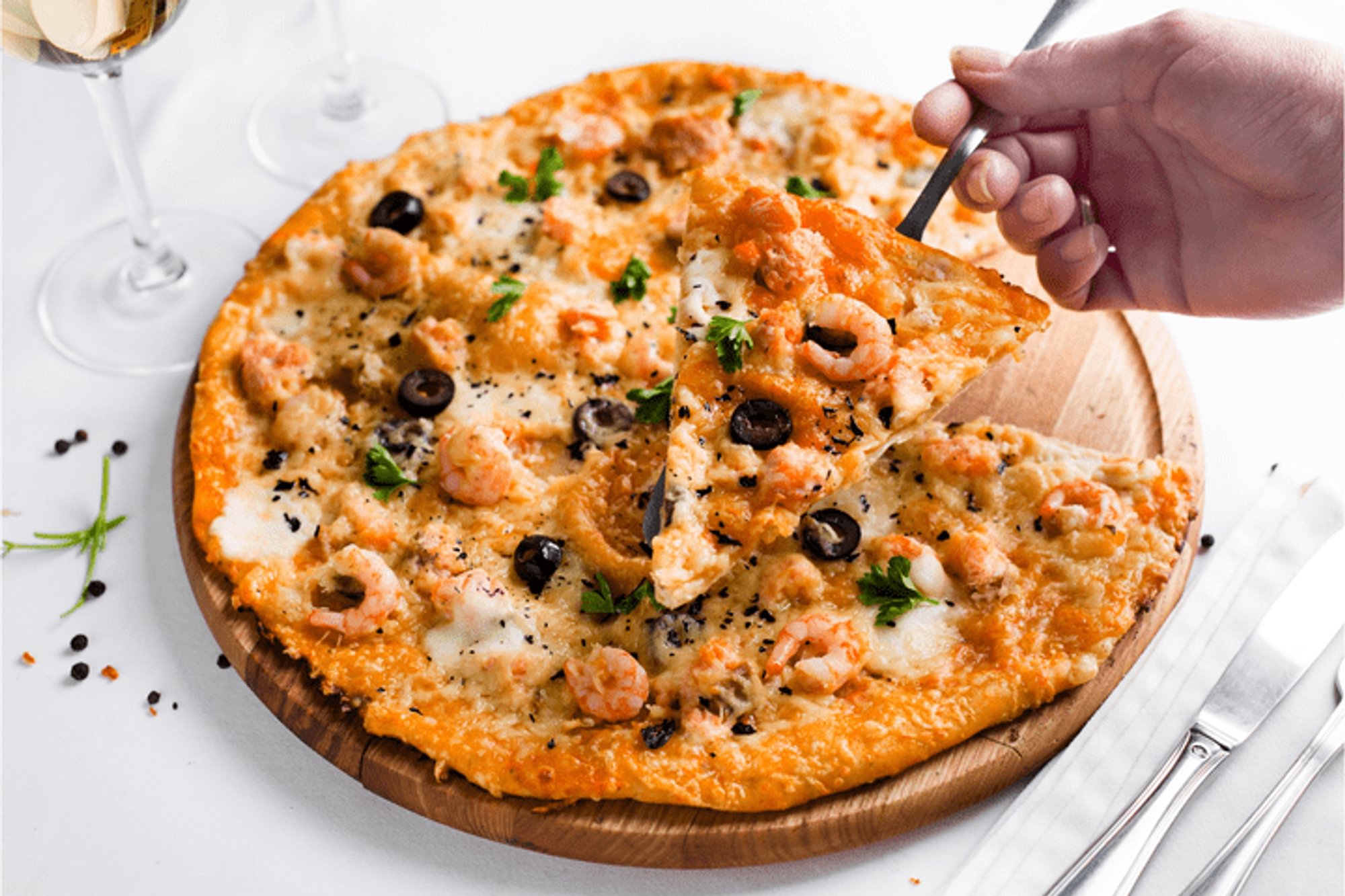 Gluten-Free Special Shrimp Pizza