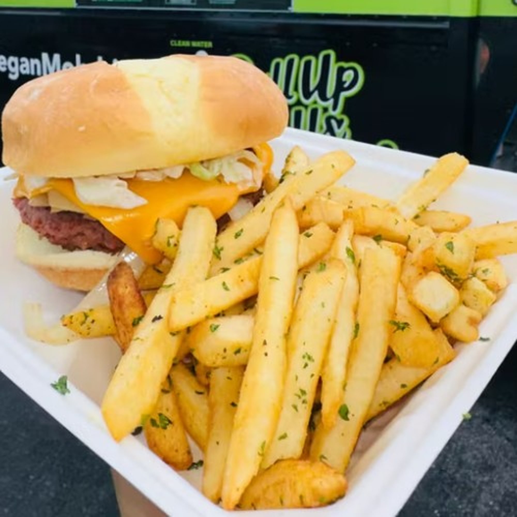 Mob Burger with Fries