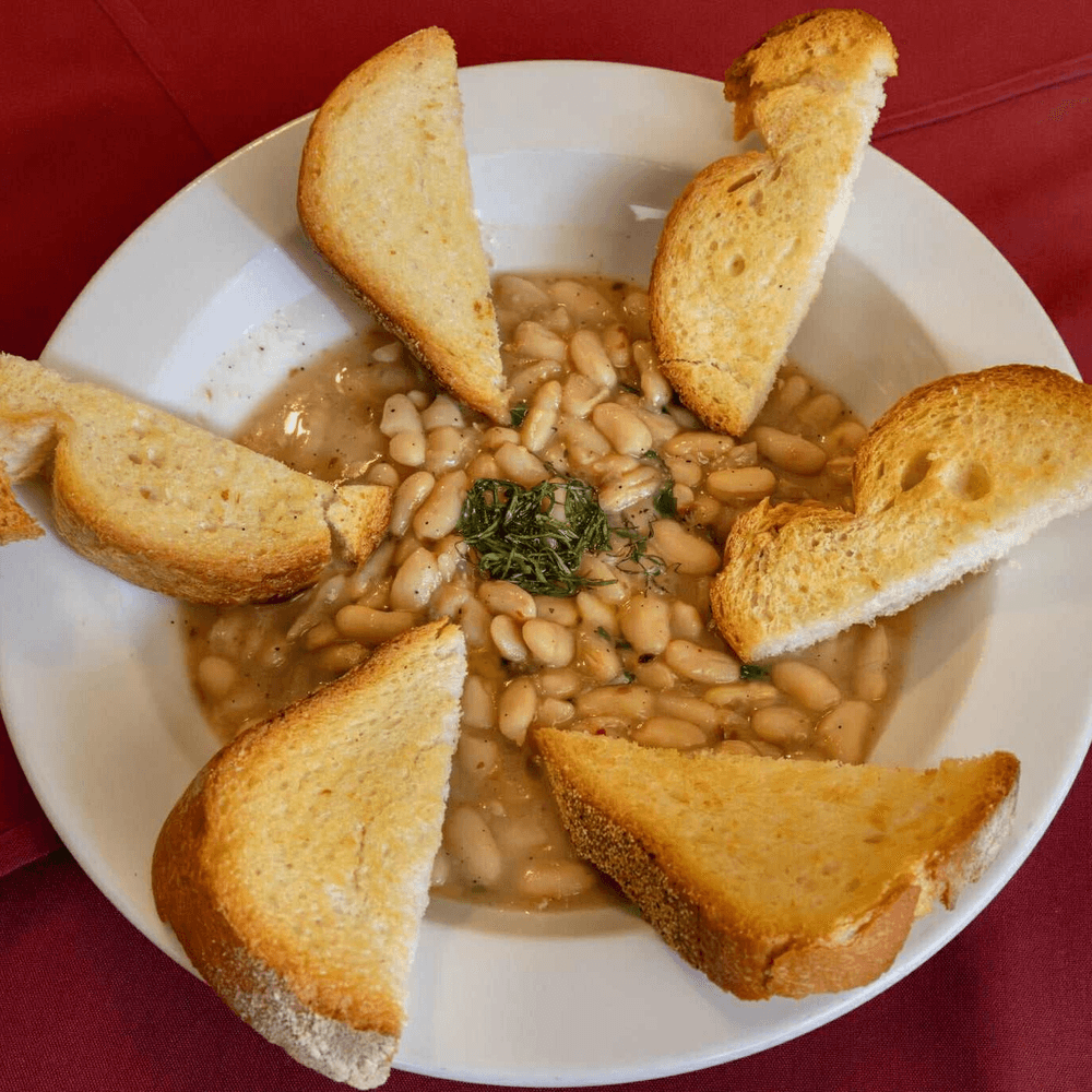 Cannellini Beans with Toast Points