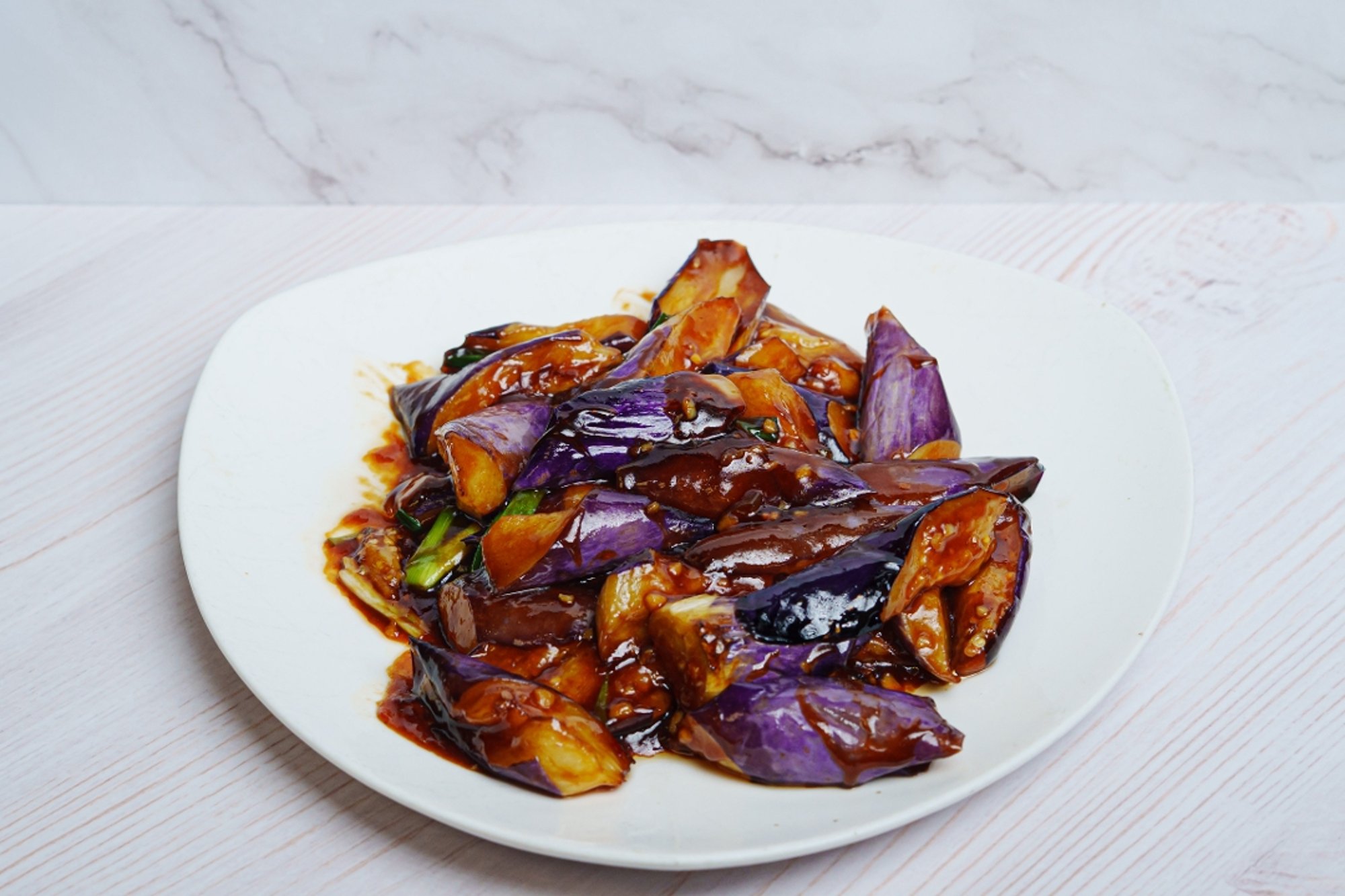 Eggplant in Garlic Sauce Dinner 鱼香茄子 Berenjena