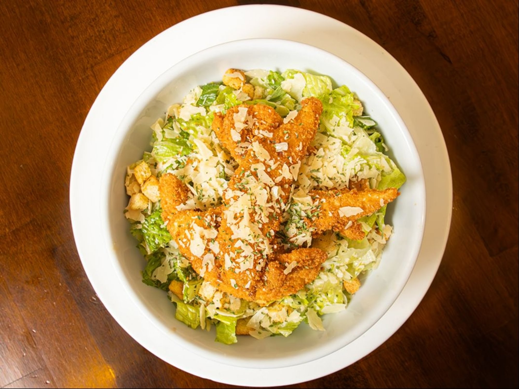 Crispy Chicken Caesar Salad