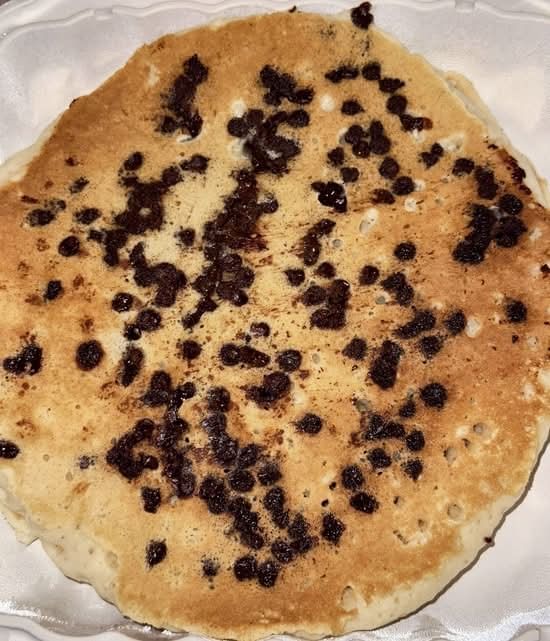 Two Chocolate Chip Pancakes