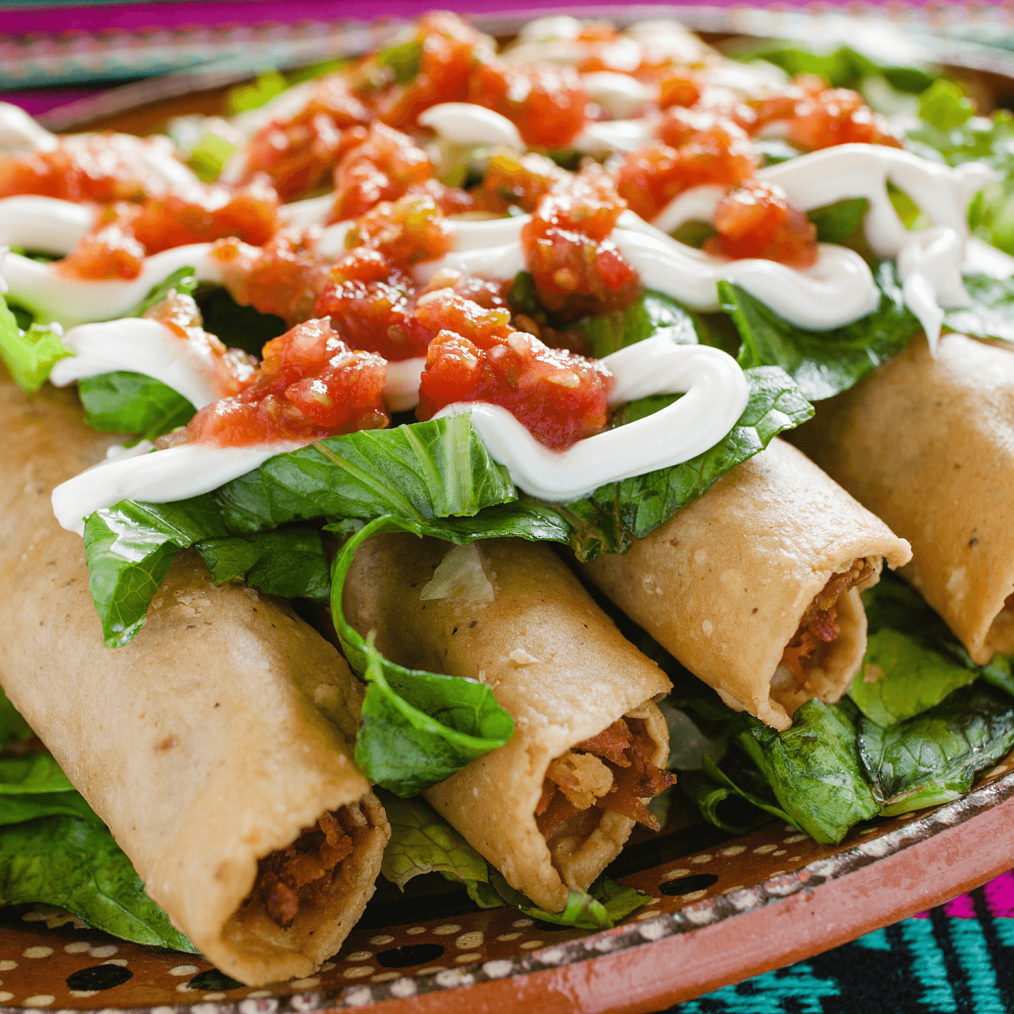 Chicken flautas