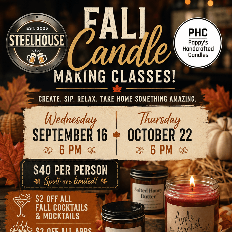Fall Candle Making 9/16/2026