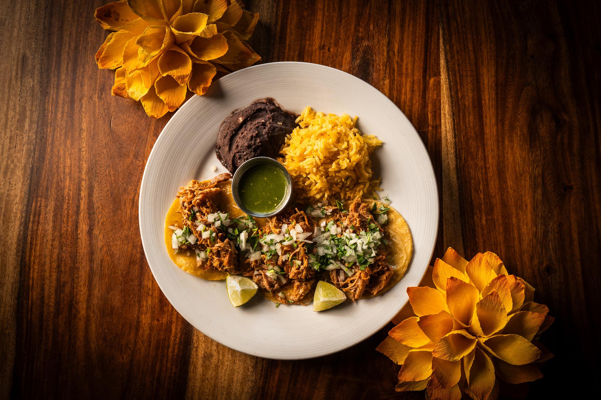 3 Pork Carnitas Tacos