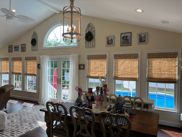 Woven Wood Shades by Budget Blinds of Fairfax can give any room in your home an instant upgrade! This home in Woodbridge looks amazing with their new Natural Woven Shades.  BudgetBlindsFairfax  WoodbridgeVA  WovenWoodShades  NaturalShades  FreeConsultation  WindowWednesday