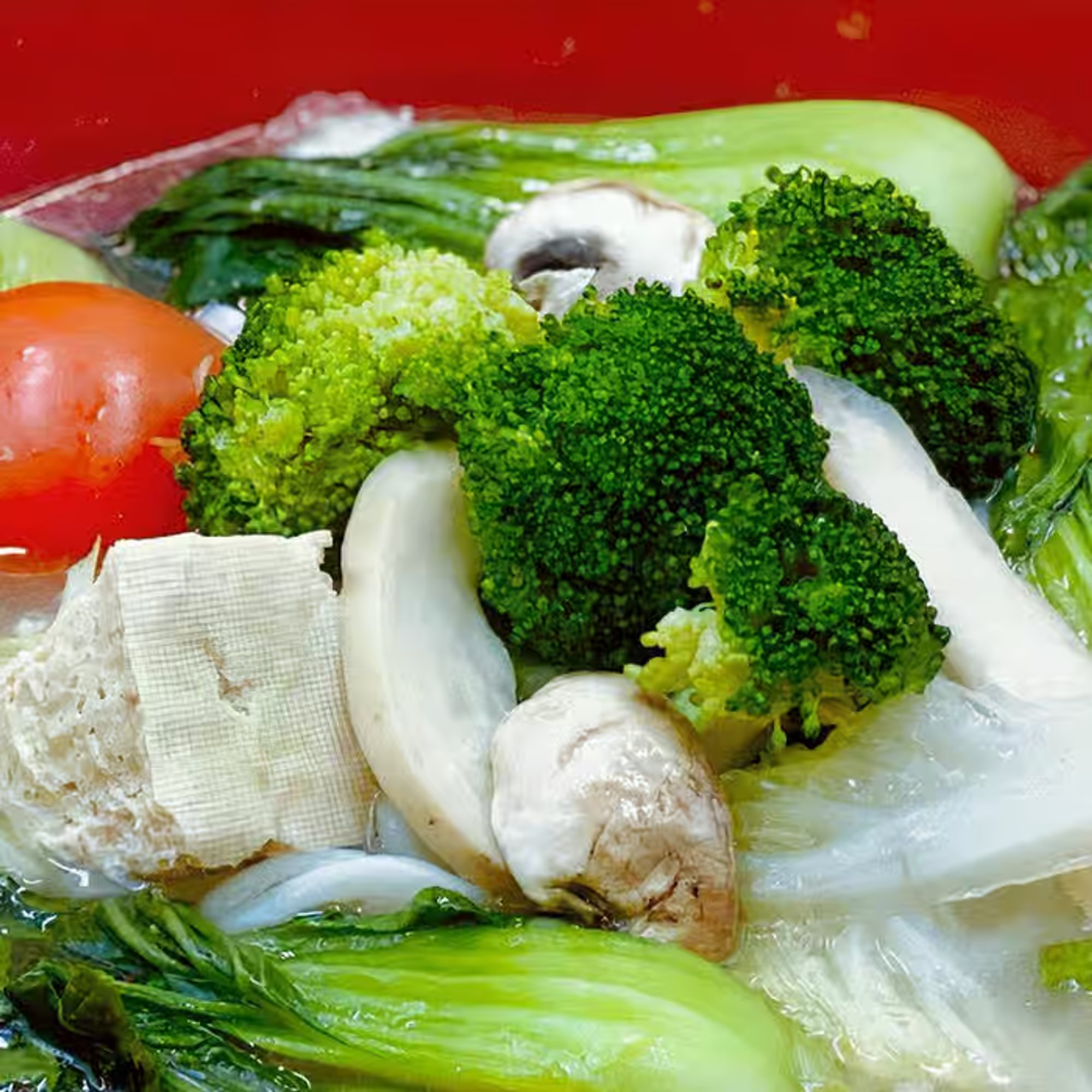 Vegetable Noodle Soup 什錦素湯麵
