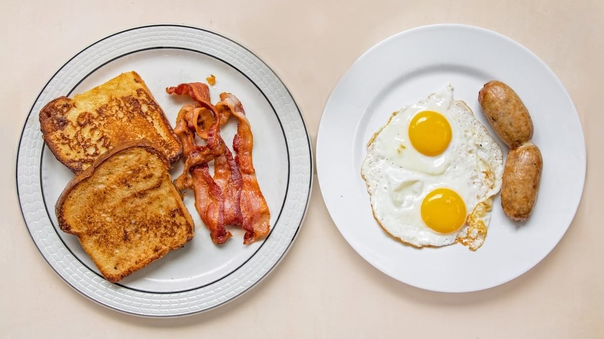 Full French Toast with Eggs