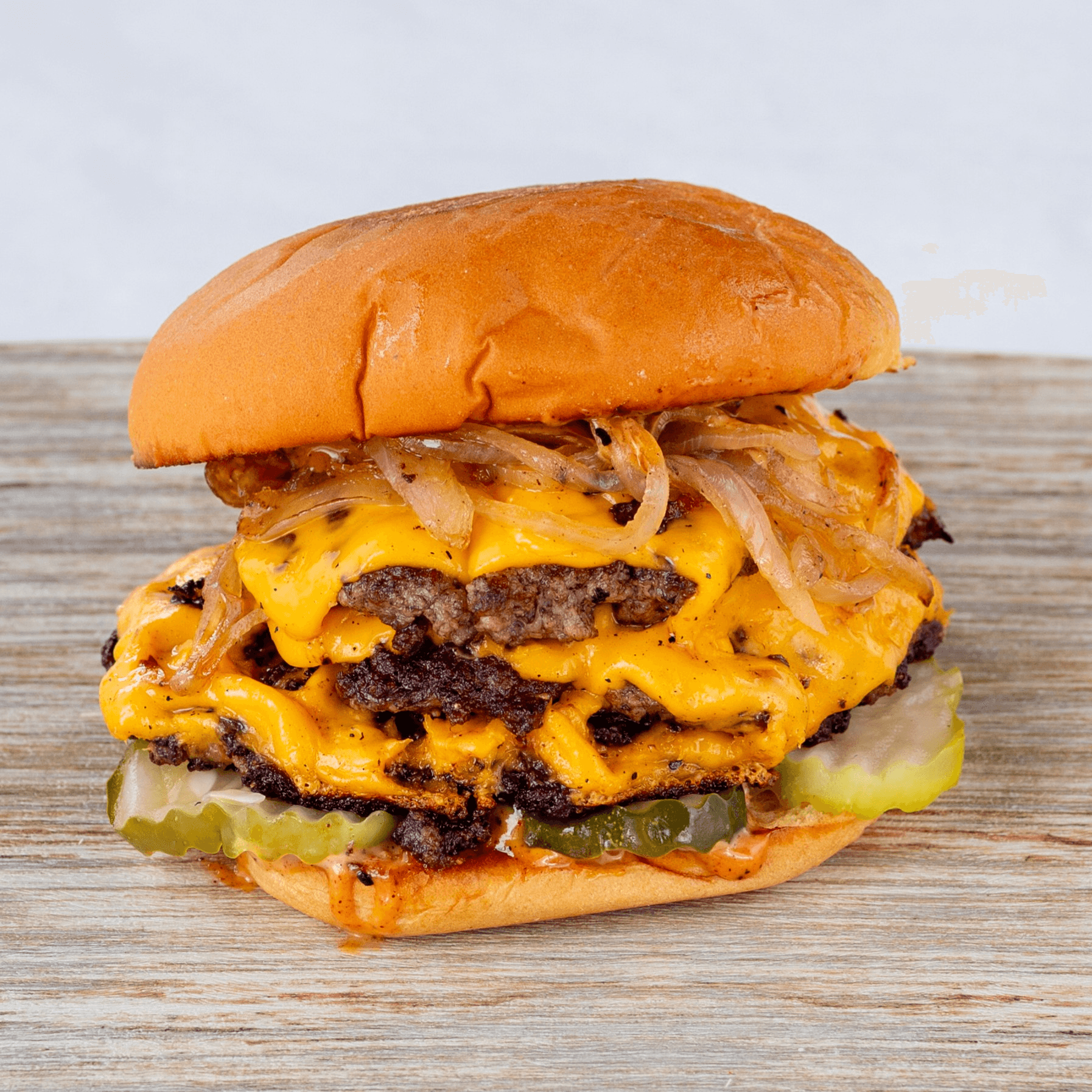 Triple-triple wagyu burger