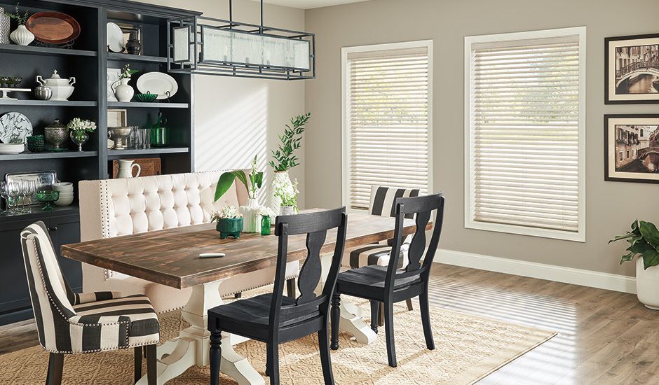 For light regulation that is both safe and easy to control, choose Wood Blinds by Budget Blinds!