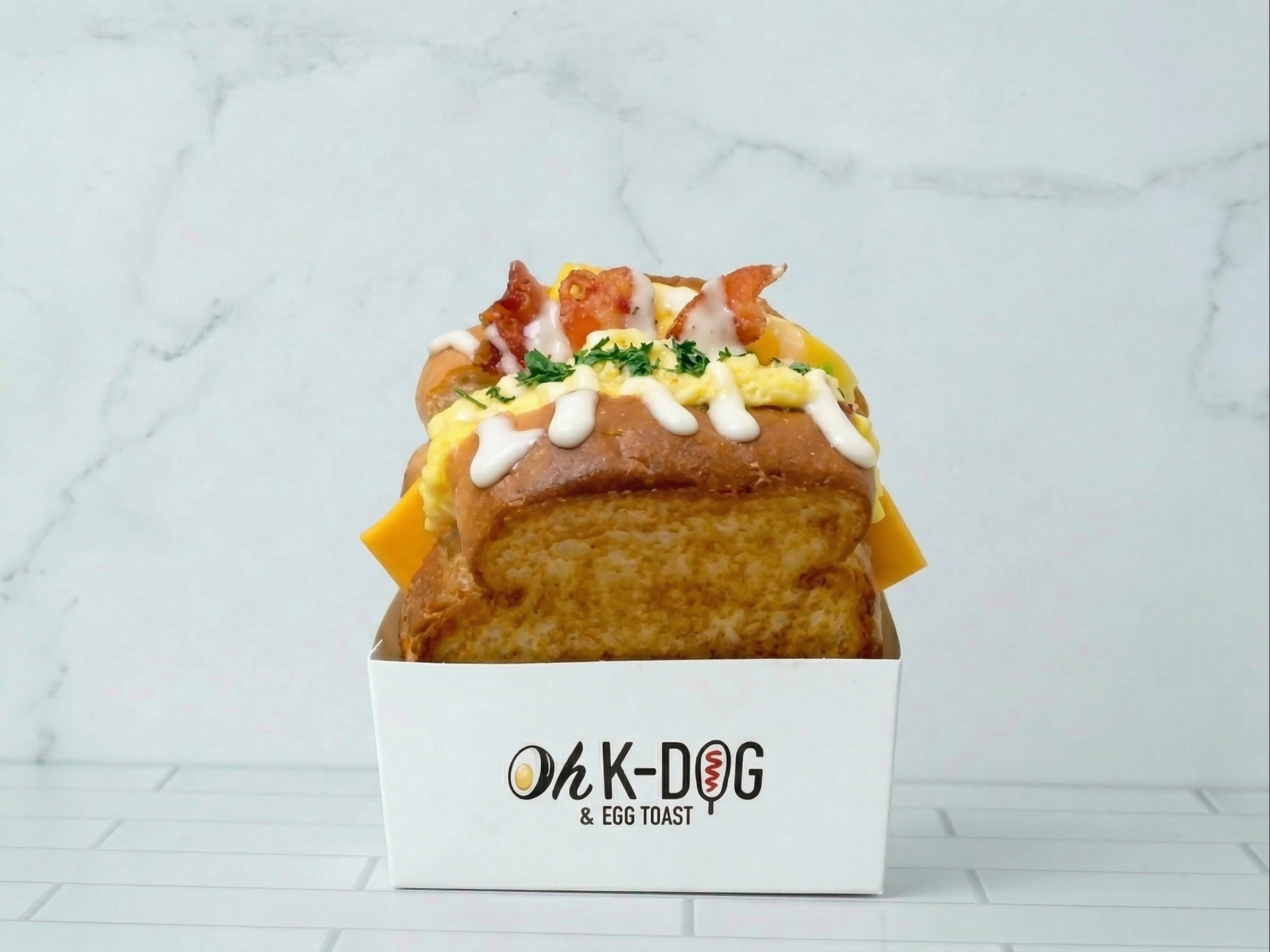 Bacon Cheese Egg Toast