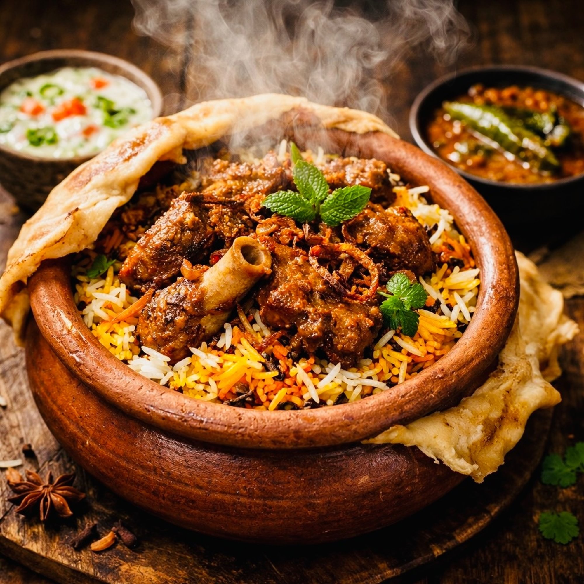 Wednsday Special Goat Dum Biryani (32 oz)