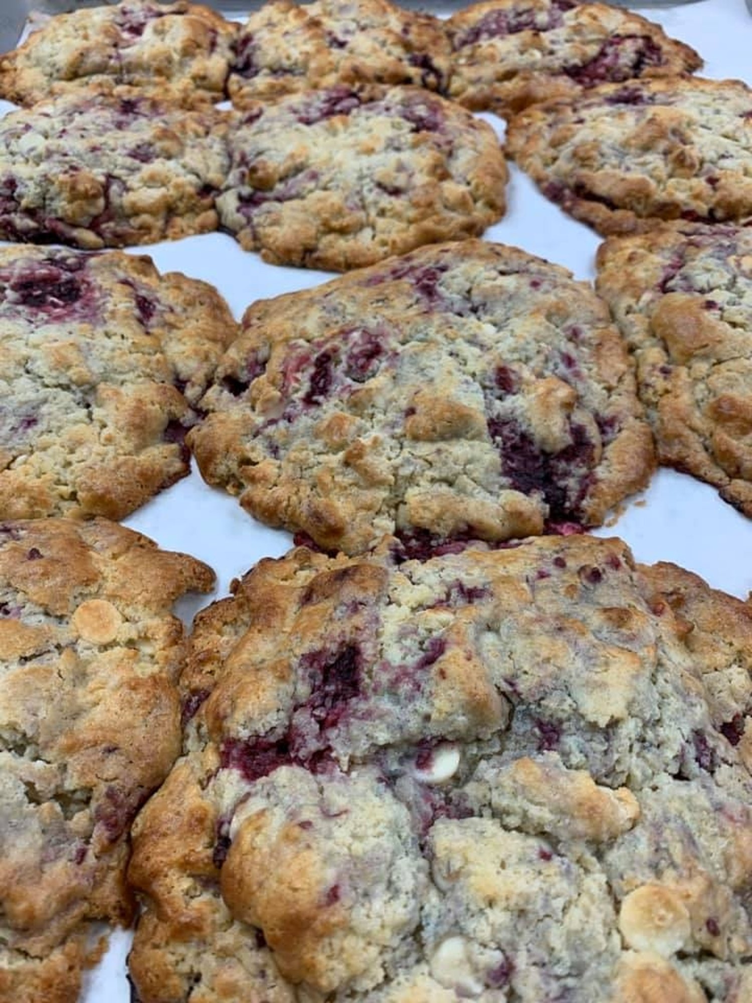 Raspberry White Chocolate Scone