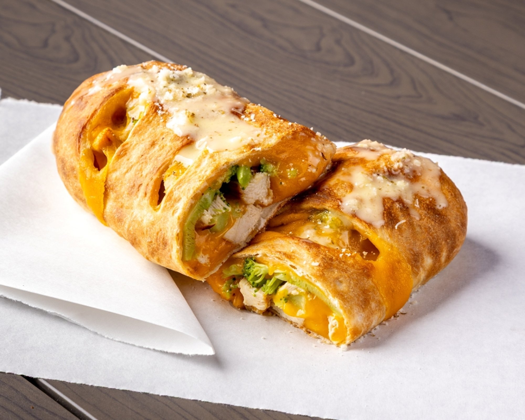 Chicken, Cheddar & Broccoli Stromboli