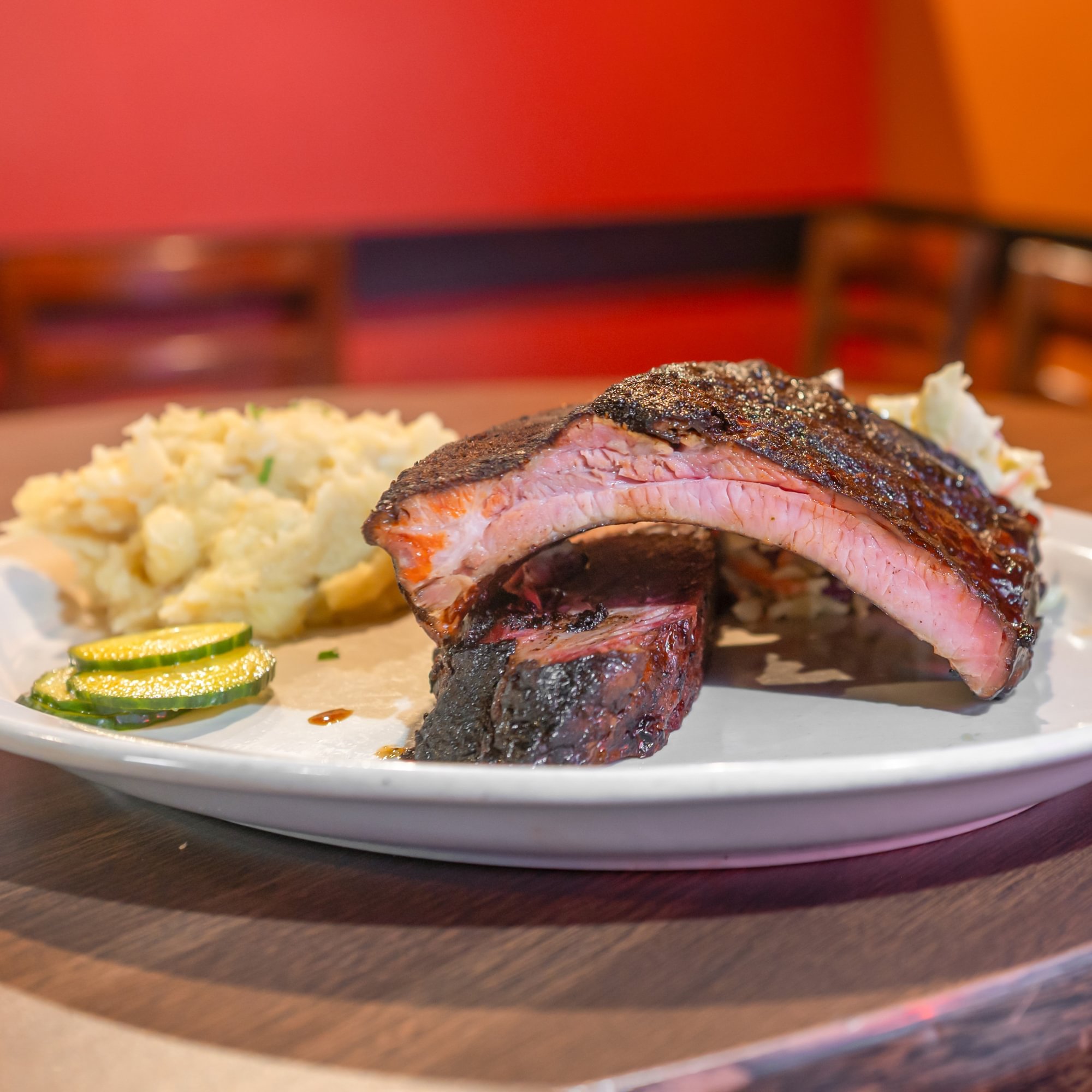 Beef Brisket & Loin-Back Rib Plate