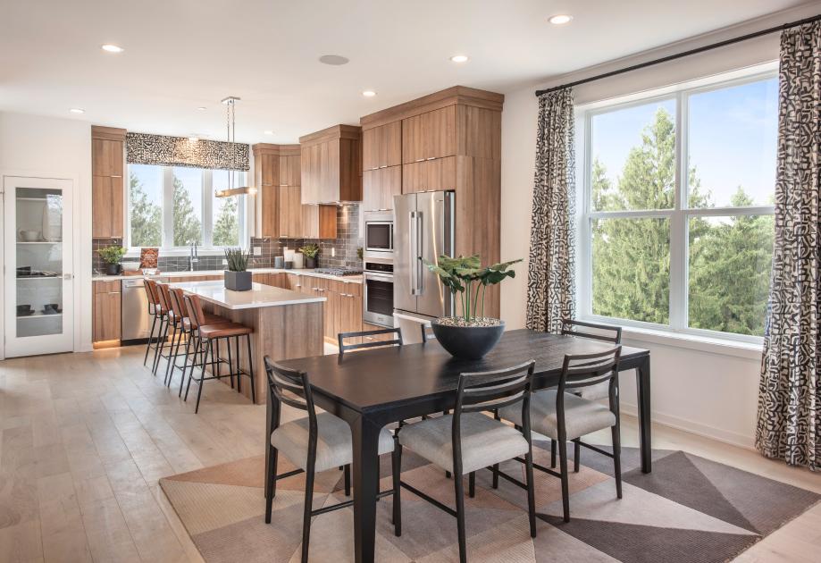 Luxury townhome community with new home designs and open-concept floor plans