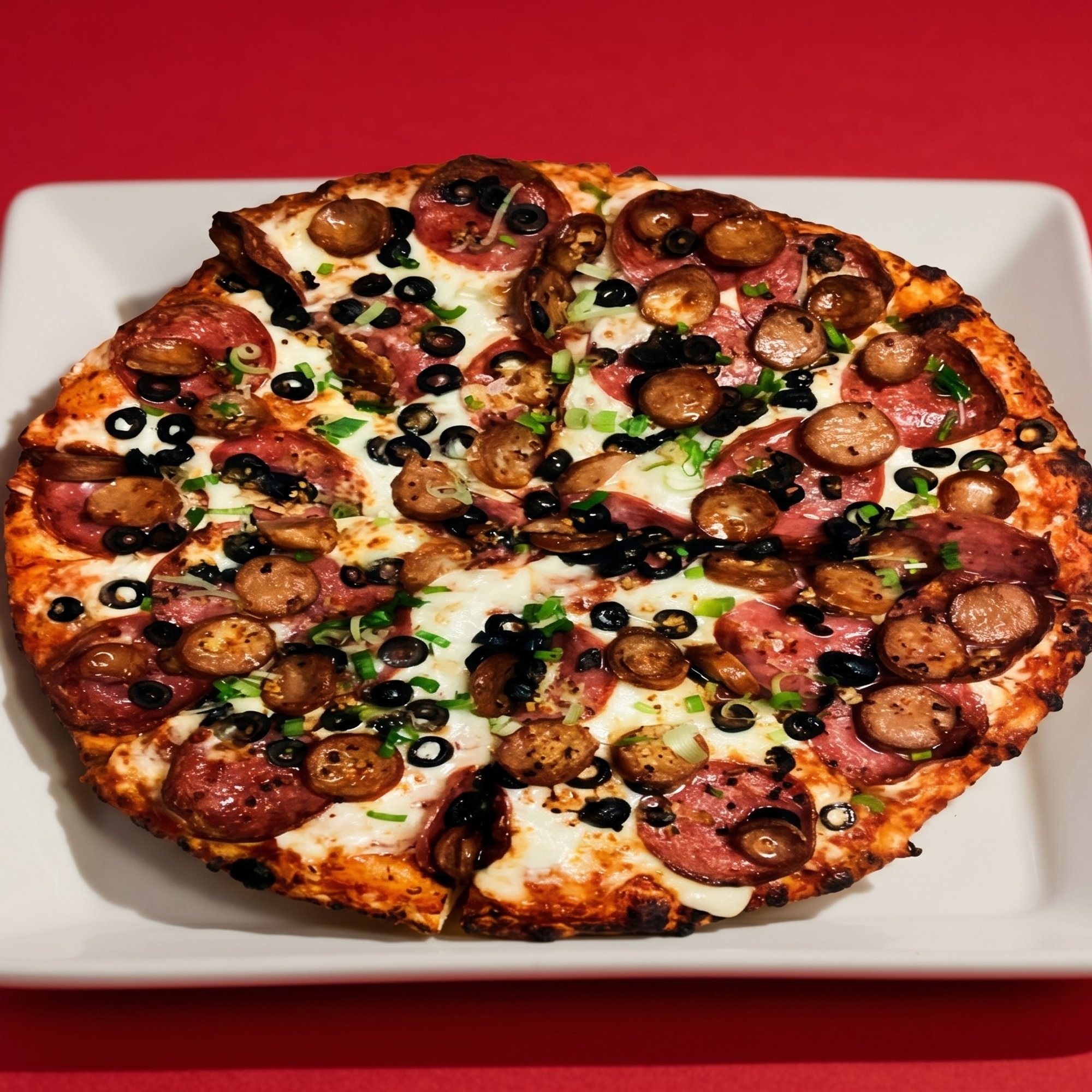 Orleans Hot Sausage Pizza