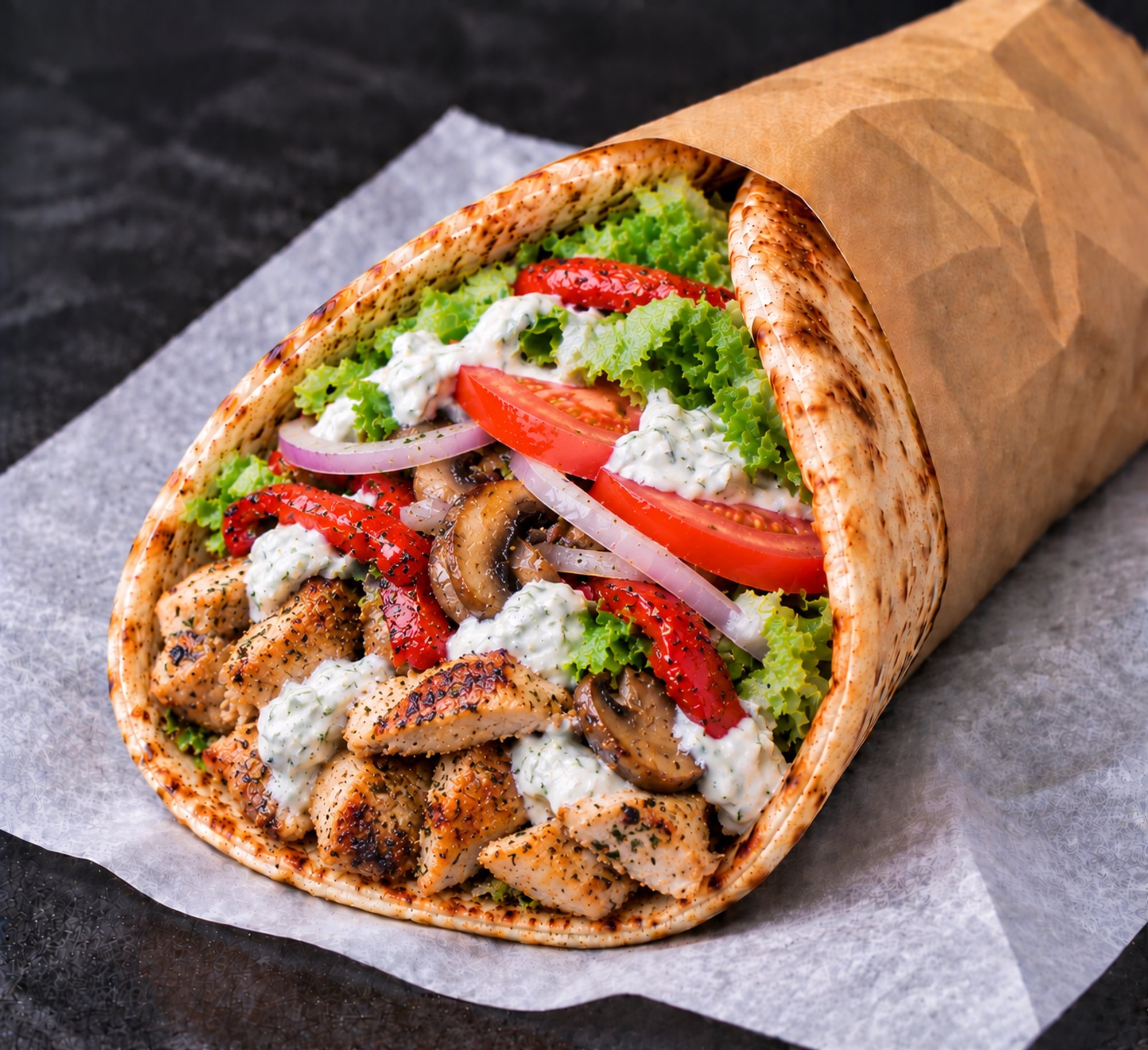 Chicken Souvlaki Pita
