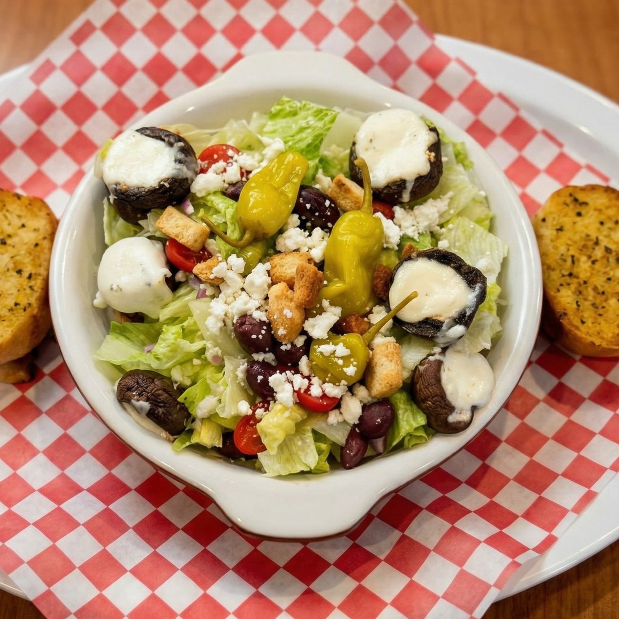 Stuffed Mushroom Salad