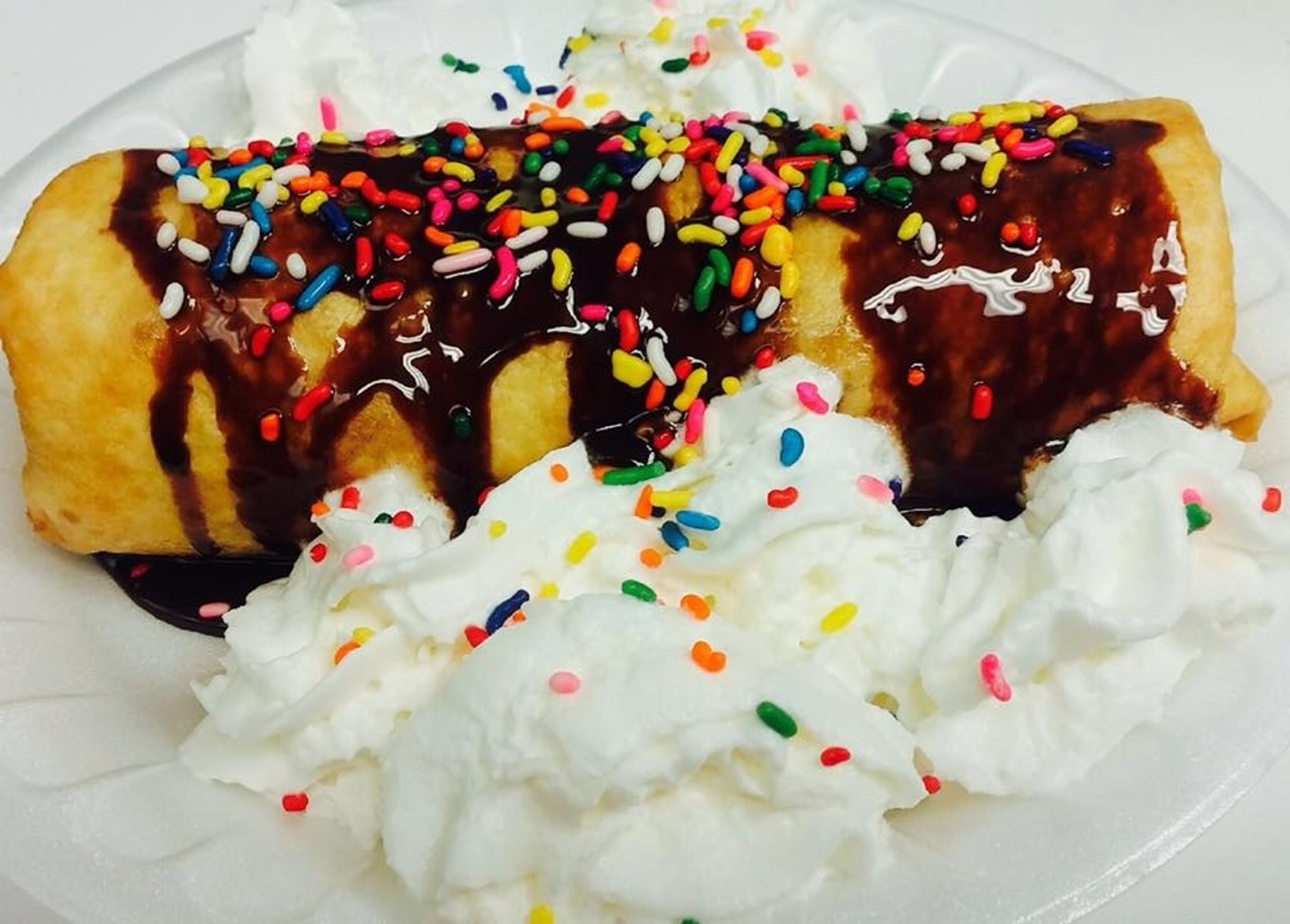 Cheesecake chimichanga