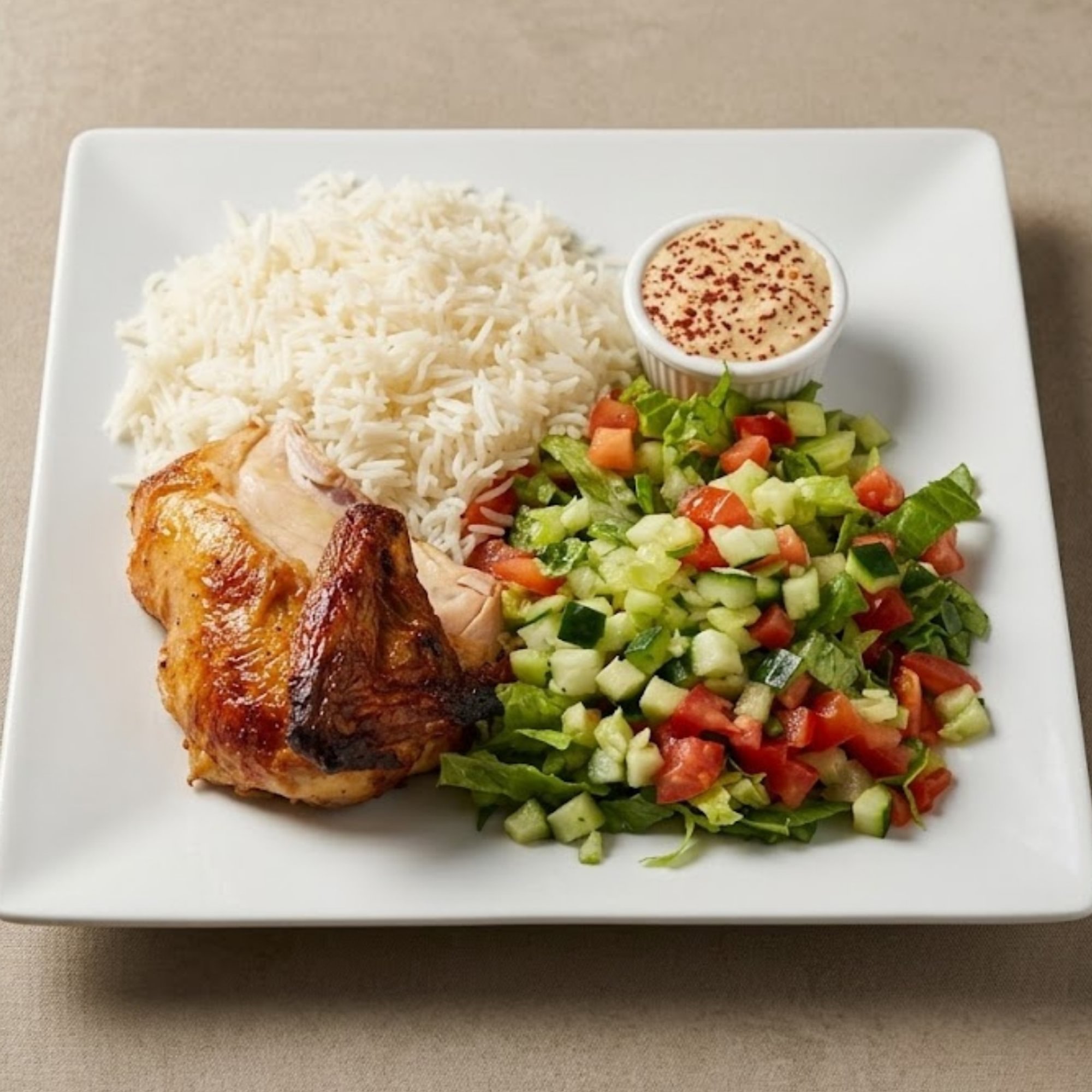 4. 1/4 White Chicken