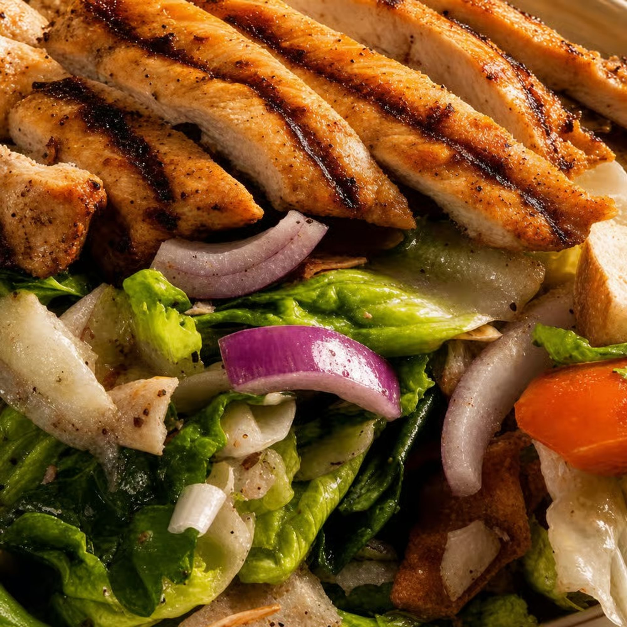 Fattoush Tawook Salad
