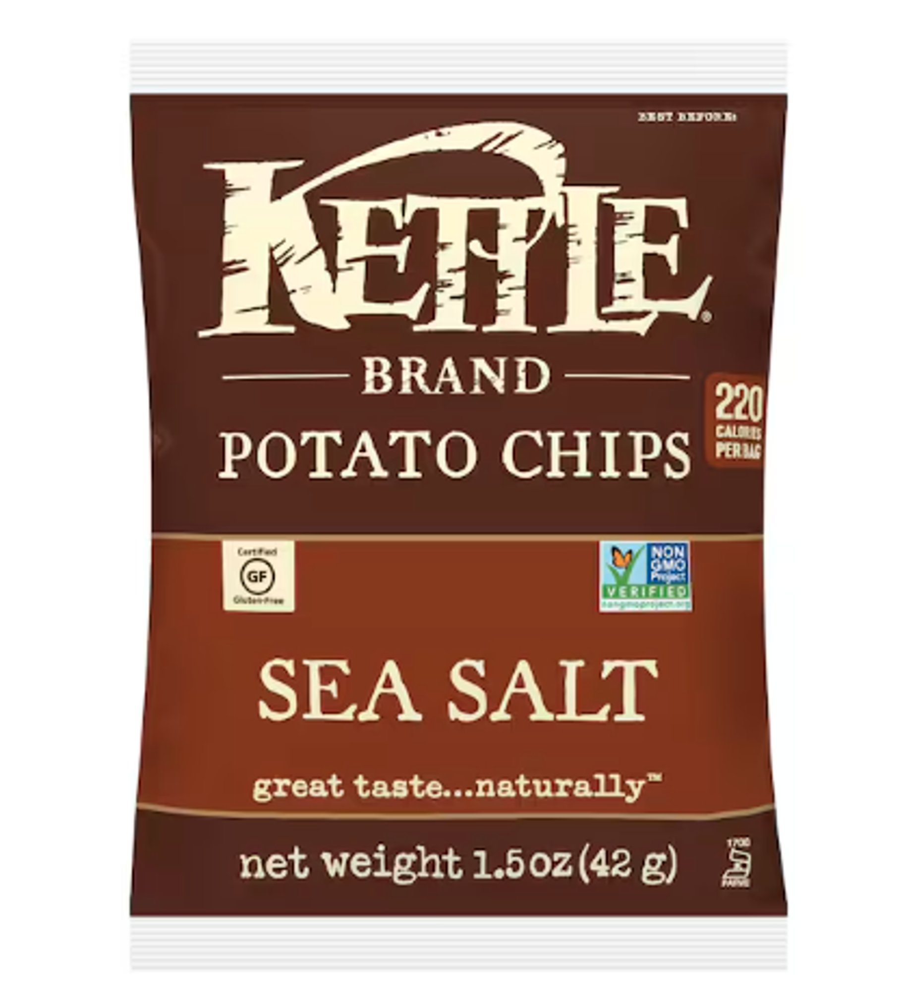 chips [sea salt] kettle brand