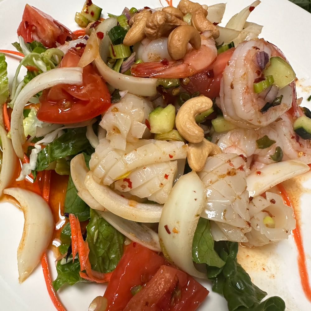 Calamari & Prawns Salad