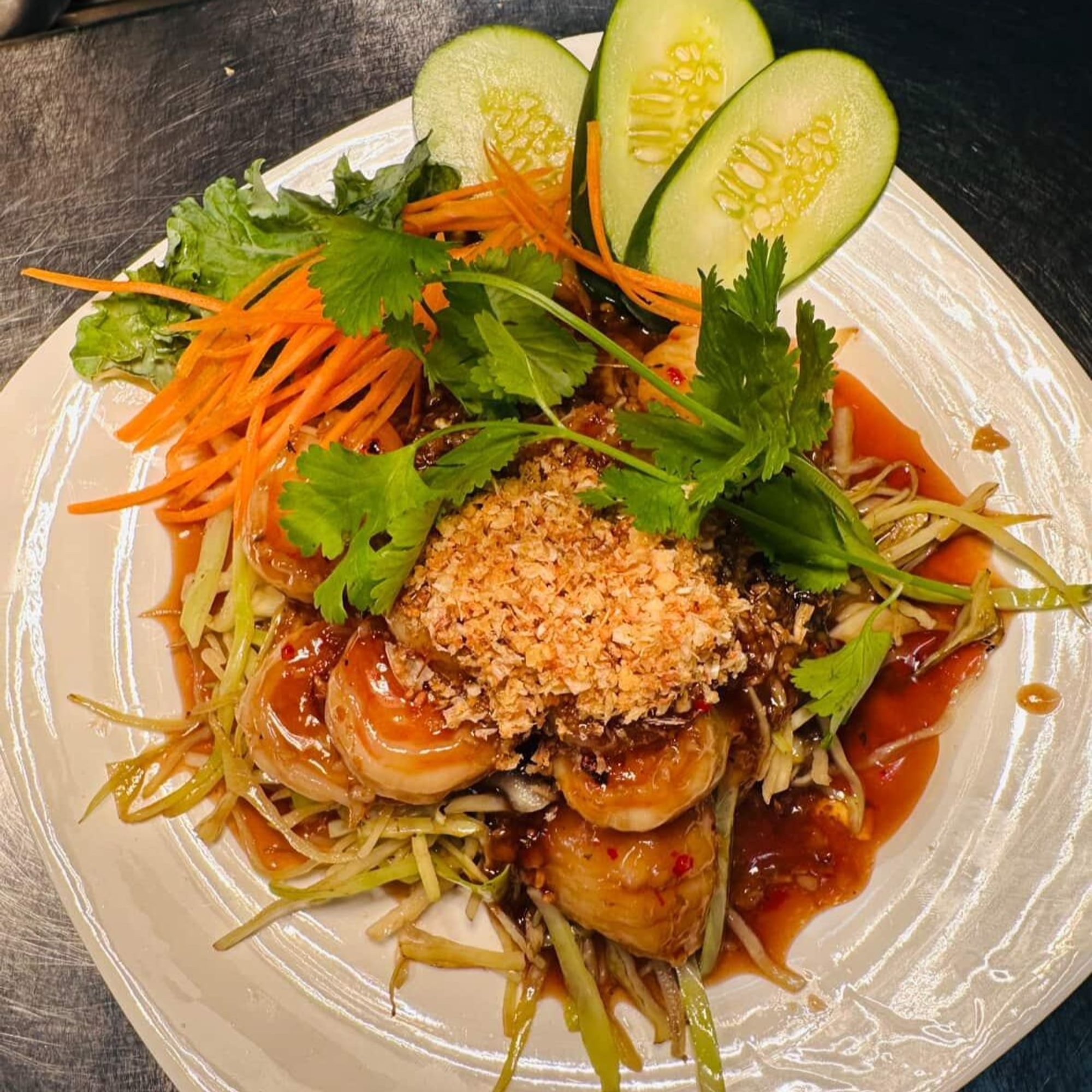 Shrimp & Scallop with Teriyaki Sauce