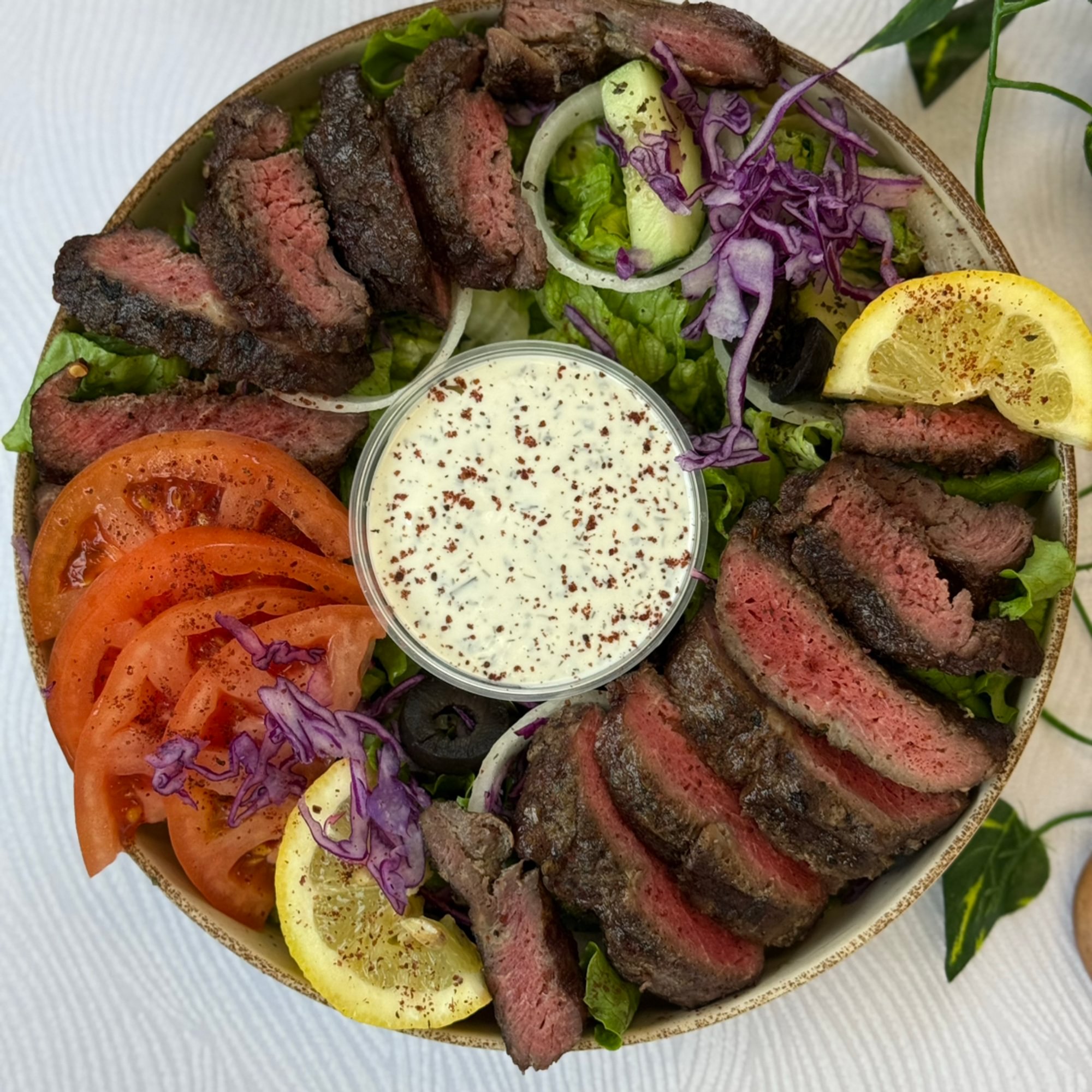 Barg Kebab (Steak) Salad