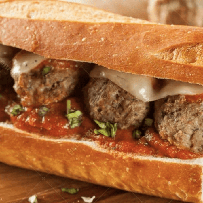 Baked Meatball & Cheese Sub