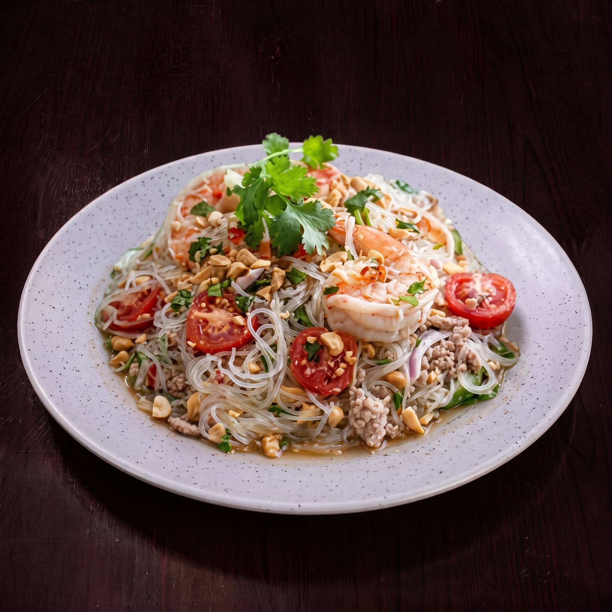 Glass Noodle Seafood Salad (Yum Woon Sen)