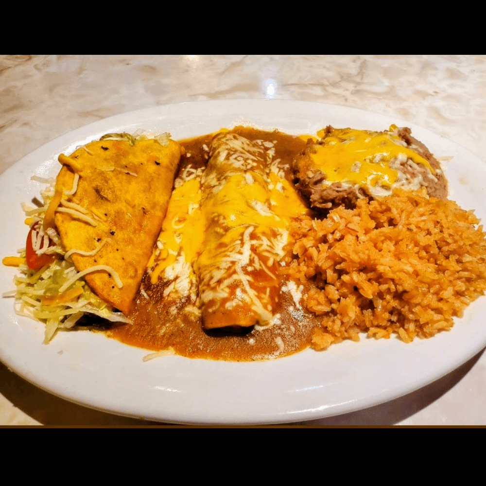 Chicken Enchilada, Beef Taco Combo