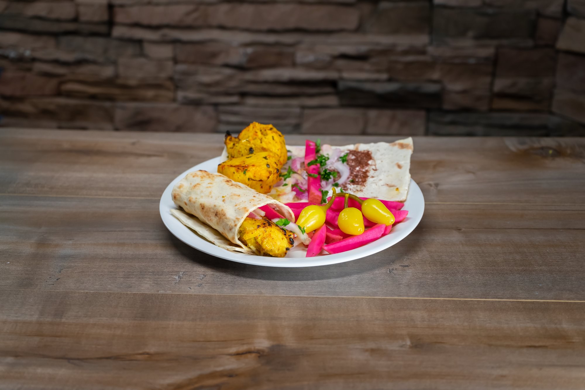 Chicken Breast Kabob Wrap