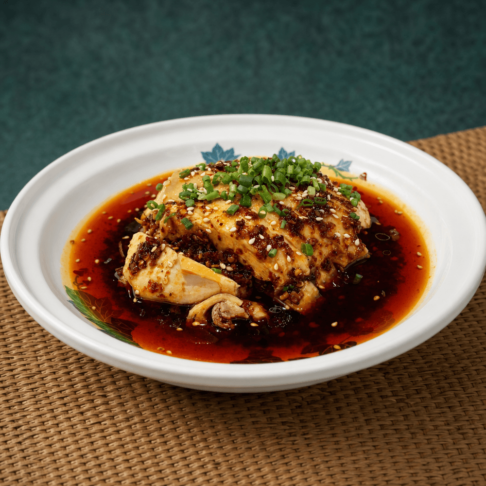 C04 Steamed Chicken in Chili Oil
