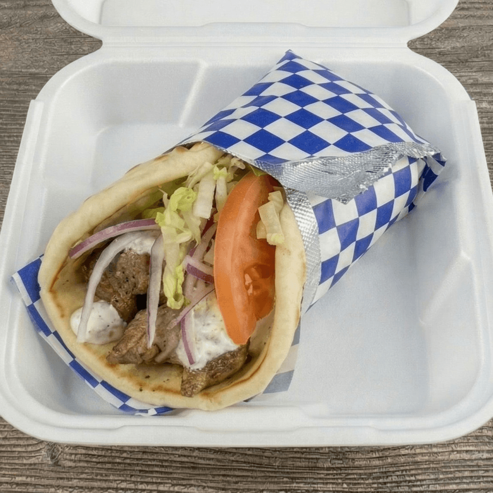 Lamb Souvlaki Wrap