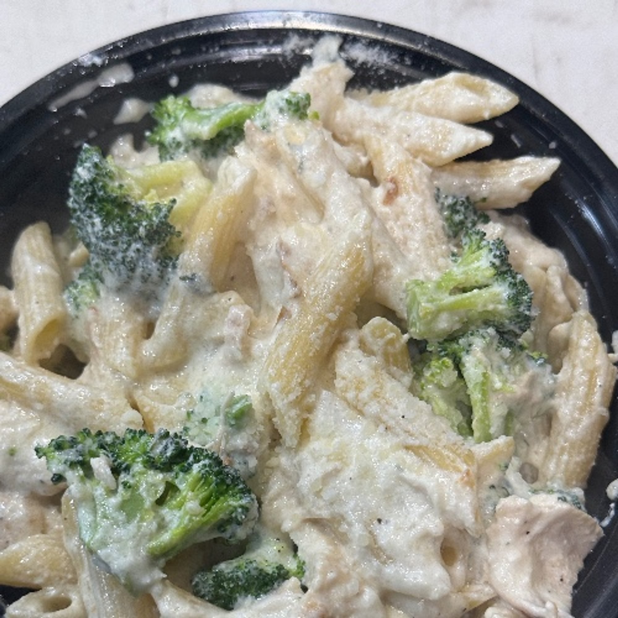 Ziti Chicken Broccoli in an Alfredo Sauce