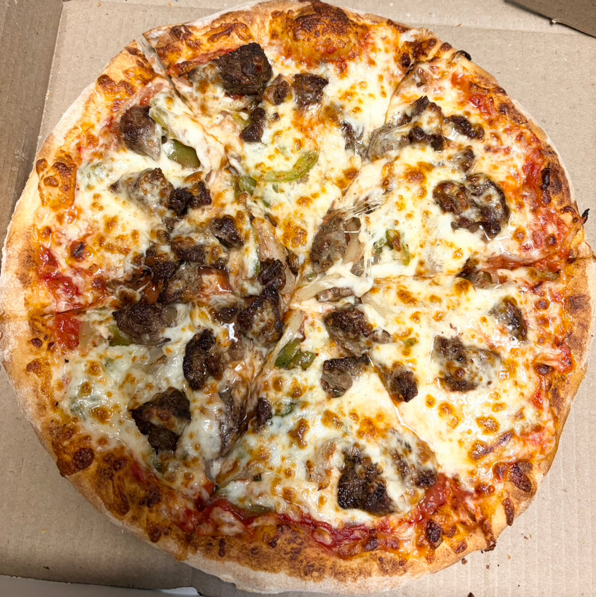 Steak Tip Pizza